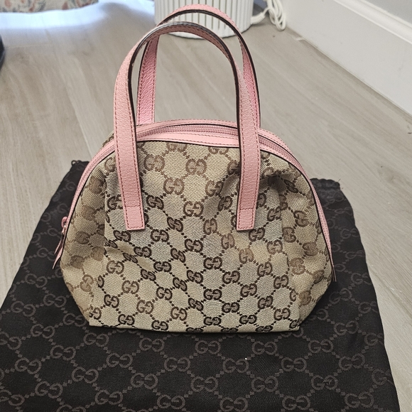 Gucci Pink and Brown Women's Handbag - Picture 9 of 12